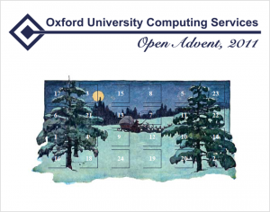 OpenAdvent homepage (2011) CC-BY University of Oxford