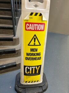 only men working
